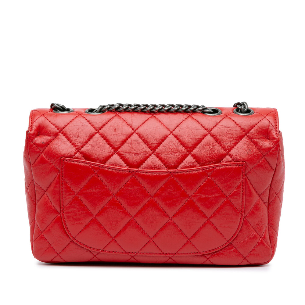 Auth Chanel Cc Crinkled Skin Chain Flap #157799C23B - Picture 3 of 12